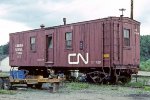 Canadian National wood side bunk car #72414